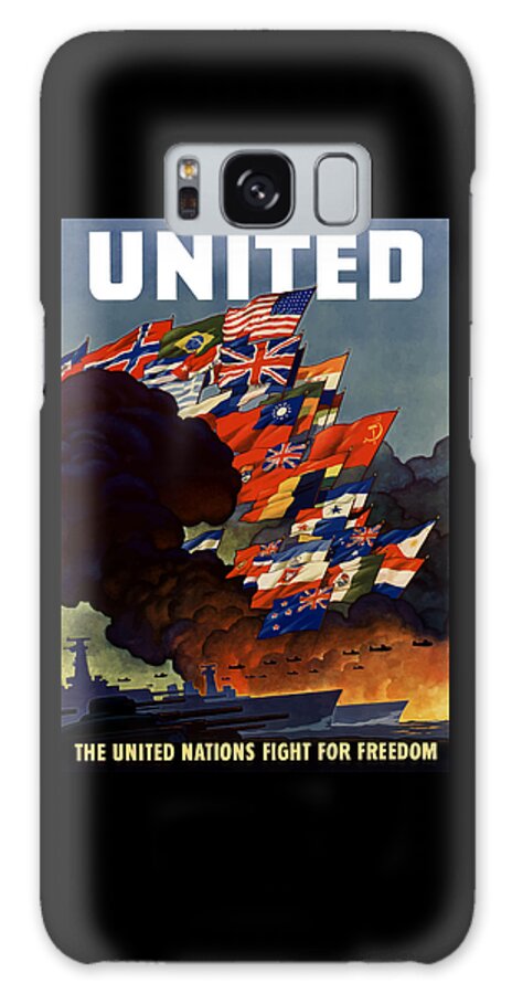 Propaganda Galaxy Case featuring the painting The United Nations Fight For Freedom by War Is Hell Store