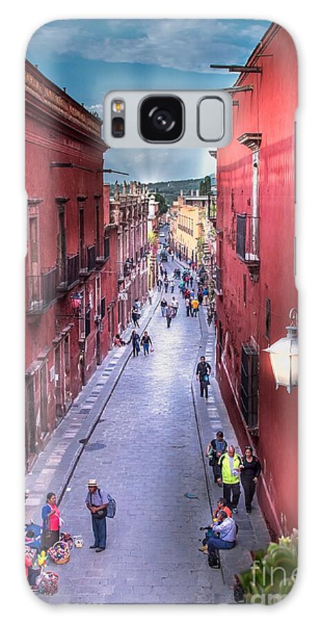 Street Galaxy Case featuring the photograph The View Down Recreo by Barry Weiss