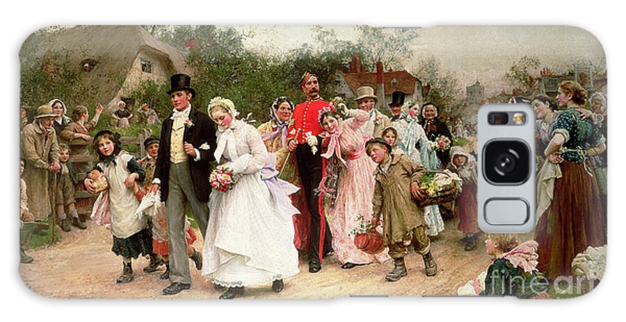 Group Galaxy Case featuring the painting The Village Wedding by Samuel Luke Fields