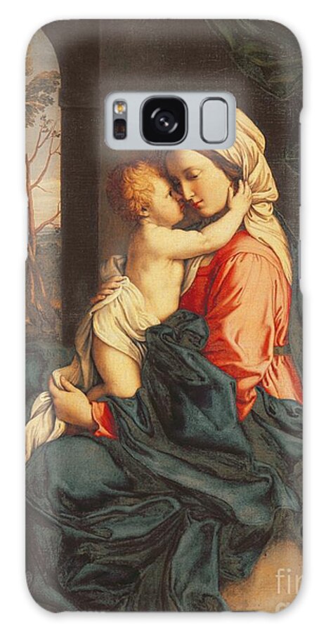 The Galaxy Case featuring the painting The Virgin and Child Embracing by Giovanni Battista Salvi