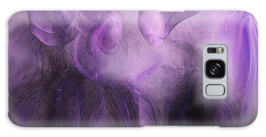 The Visitors Galaxy Case featuring the digital art The Visitors by Linda Sannuti