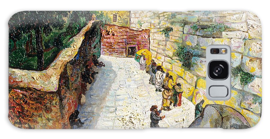  Galaxy Case featuring the painting The Wailing Wall by Ari Roussimoff