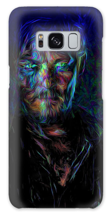 The Walking Dead Galaxy S8 Case featuring the photograph The Walking Dead Daryl Dixon Painted by David Haskett II