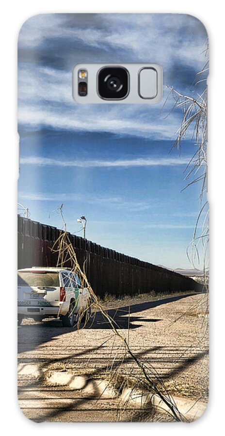 Us-mexico Border Wall Galaxy Case featuring the photograph The Wall by Tatiana Travelways