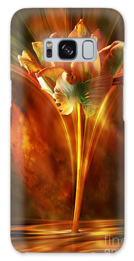 Colorfull Tulip Galaxy Case featuring the digital art The wild and beautiful by Johnny Hildingsson