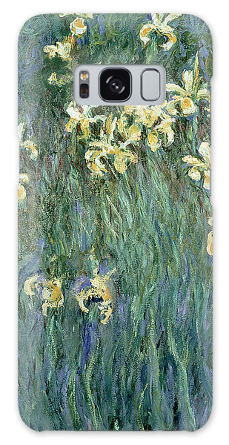 The Galaxy Case featuring the painting The Yellow Irises by Claude Monet