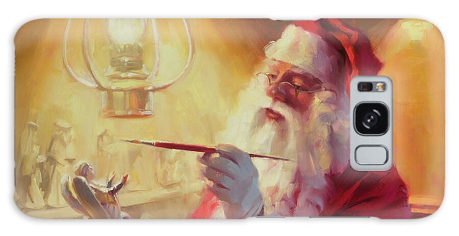 Santa Galaxy Case featuring the painting These Gifts Are Better Than Toys by Steve Henderson