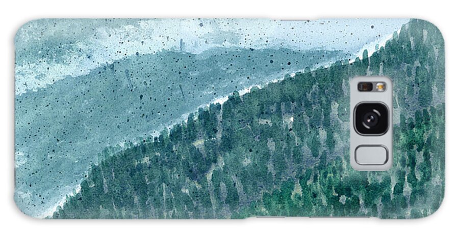 Montana Galaxy Case featuring the painting Thirsty Hills by Victor Vosen