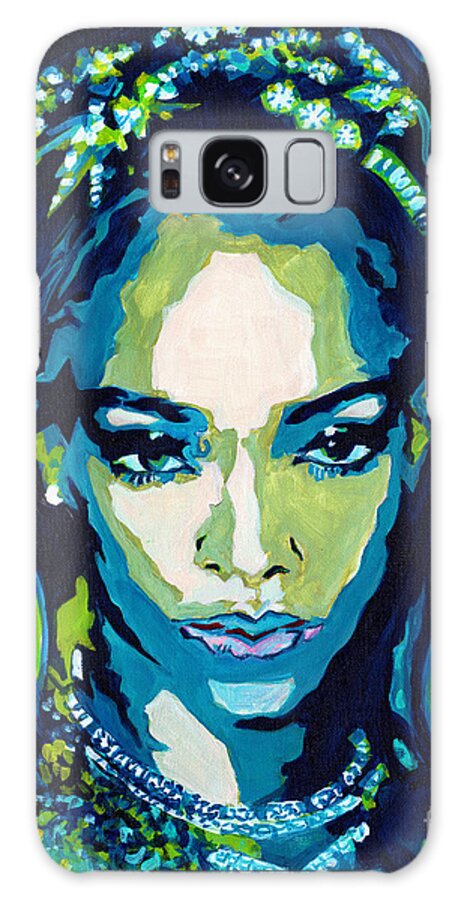 Rihanna Galaxy Case featuring the painting This Is What You Came For by Tanya Filichkin