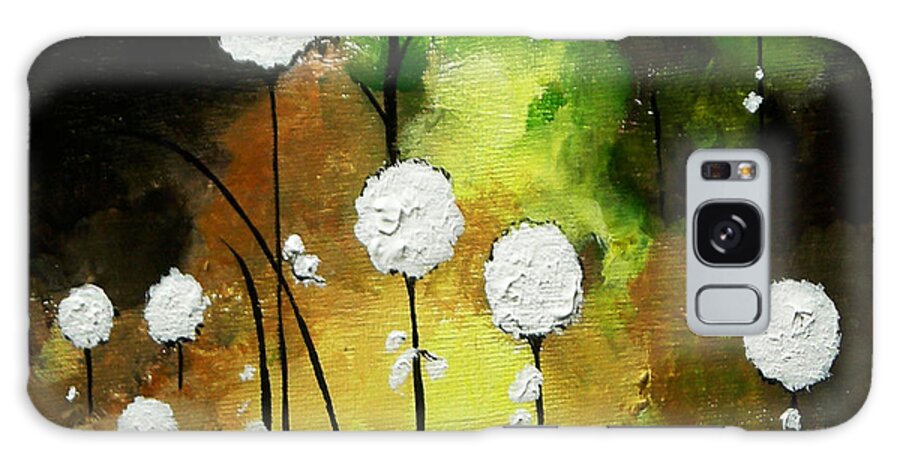 Earth Tones Galaxy Case featuring the painting Thistles by Gloria Dietz-Kiebron