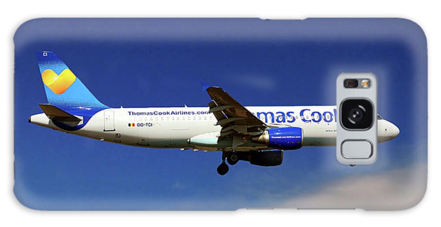 Thomas Cook Airlines Galaxy S8 Case featuring the photograph Thomas Cook Airlines Airbus A320-214 by Smart Aviation