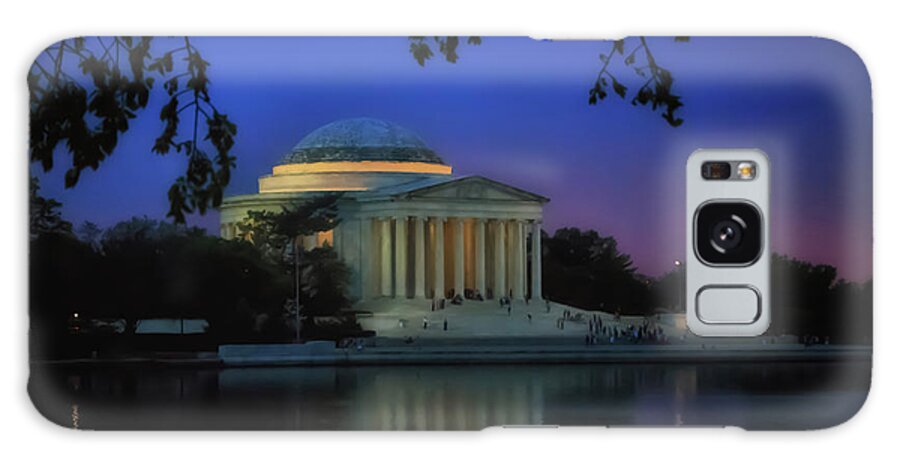 Thomas Jefferson Memorial Galaxy Case featuring the photograph Thomas Jefferson Memorial Sunset by Elizabeth Dow