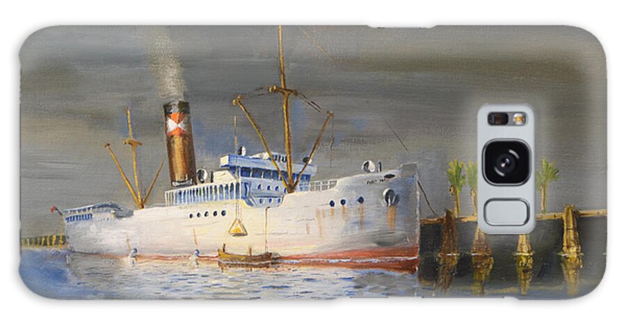 Steamship Galaxy Case featuring the painting Three Degrees North by Christopher Jenkins