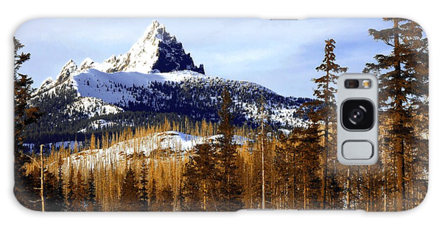 Oregon Galaxy Case featuring the photograph Three Fingered Jack by Steve Warnstaff
