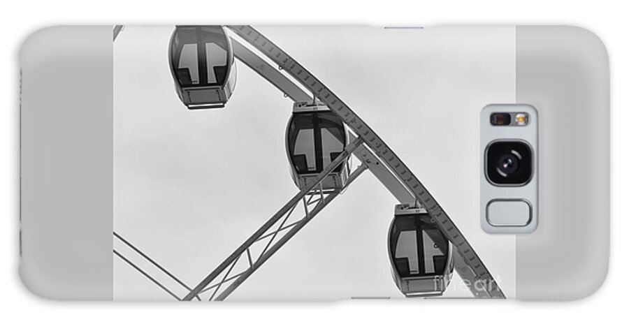 Ferris-wheel Galaxy Case featuring the photograph Three Gondolas by Kirt Tisdale