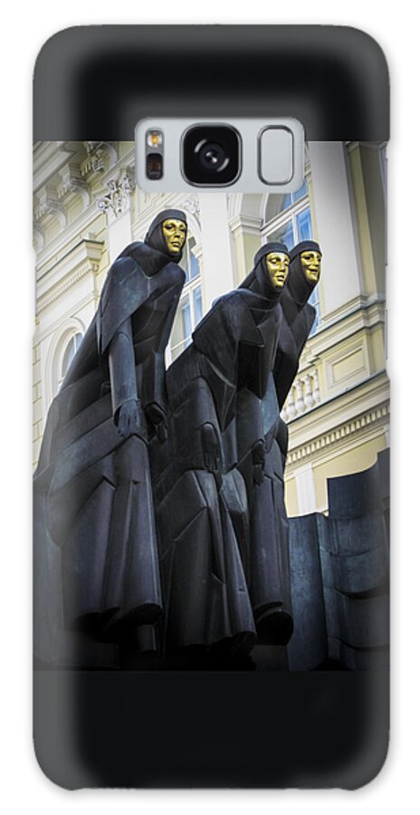 Landmarks Galaxy Case featuring the photograph Three Muses - Calliope Thalia and Melpomene by Mary Lee Dereske