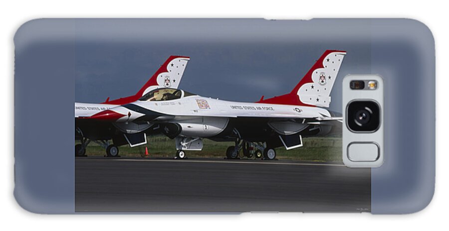 Thunderbirds Galaxy Case featuring the photograph Thunderbird F-16 Falcon by Soli Deo Gloria Wilderness And Wildlife Photography