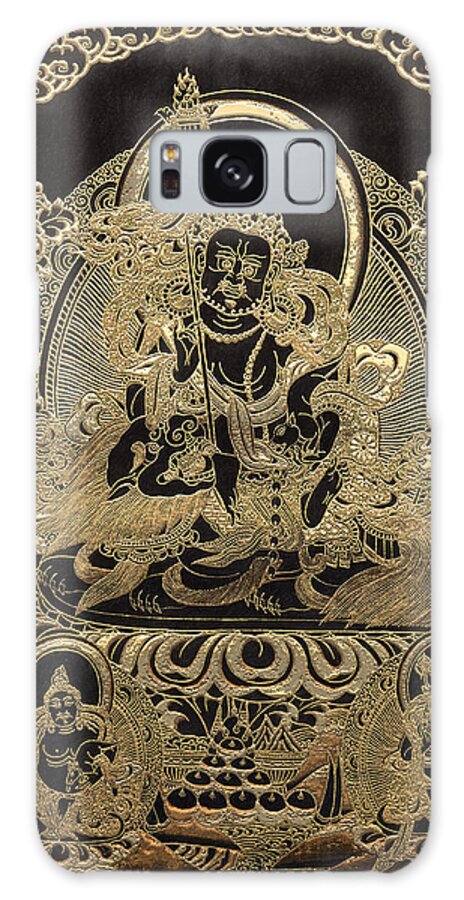 treasures Of Tibet By Serge Averbukh Galaxy Case featuring the photograph Tibetan Thangka - Vaishravana by Serge Averbukh