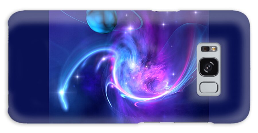 Science Fiction Galaxy Case featuring the painting Tidal Forces by Corey Ford