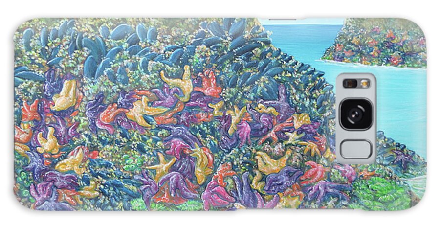 Seascape Galaxy Case featuring the painting Tidepools by Elisabeth Sullivan