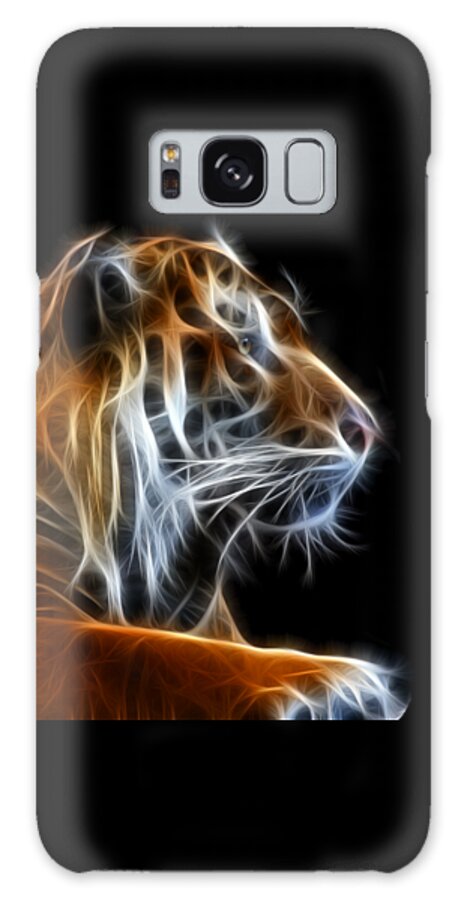 Tiger Galaxy Case featuring the photograph Tiger Fractal 2 by Shane Bechler