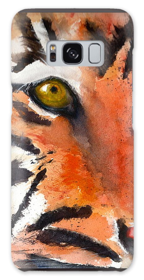 Tiger Galaxy S8 Case featuring the painting Tiger by Rhonda Hancock