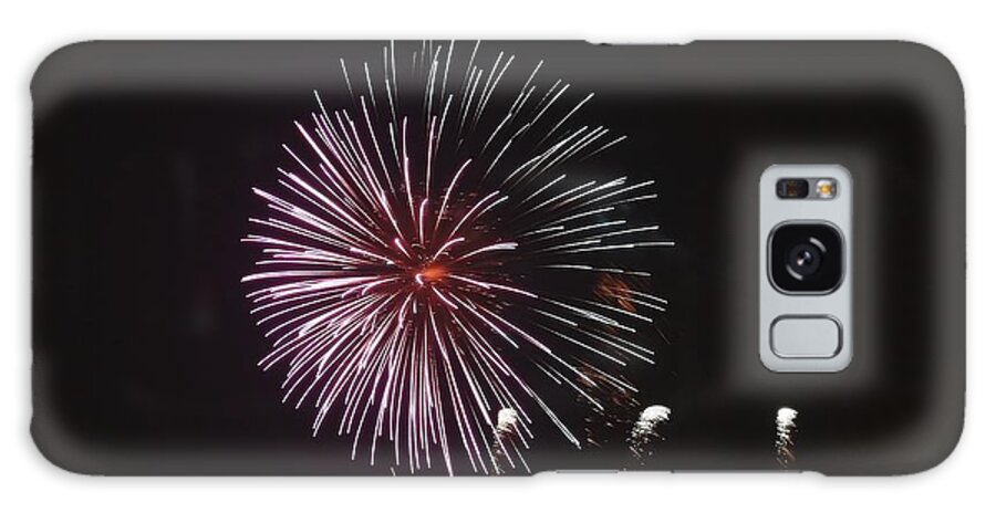 Portland Galaxy Case featuring the photograph Tilikum Crossing Fireworks by Steve Warnstaff
