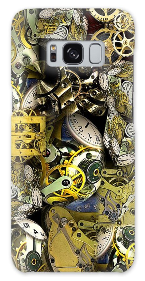 Collage Galaxy Case featuring the photograph Time is Stacking Up by Ron Bissett