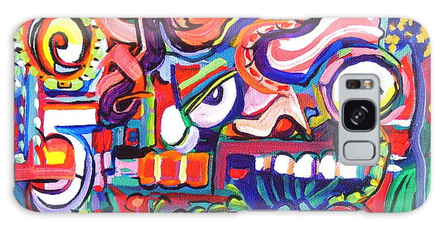 Expressionism Galaxy Case featuring the painting Time to Leave by Jeanette Jarmon