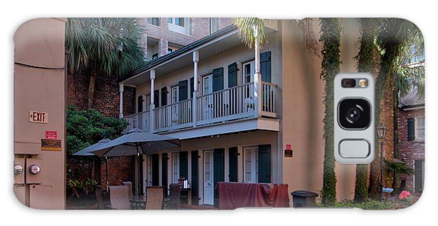 Timeshare Galaxy Case featuring the photograph Timeshare Courtyard by Jeff Kurtz