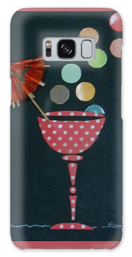 Champagne Galaxy Case featuring the mixed media Tiny Bubbles by Jayne Somogy