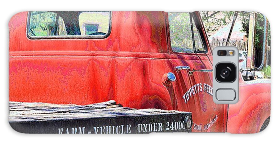 Trucks Galaxy Case featuring the photograph Tippet's Feed Lot Truck by Jacqui Binford-Bell