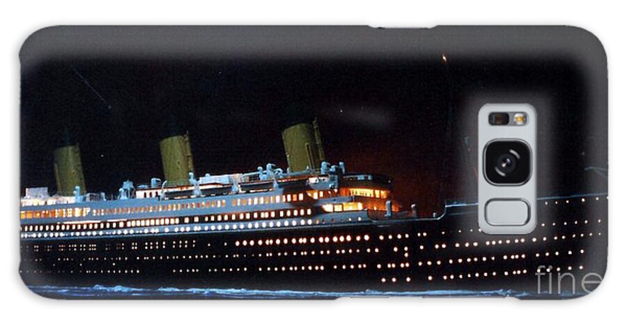 Titanic Galaxy Case featuring the photograph TITANIC-The Last Night by Jerry Bokowski
