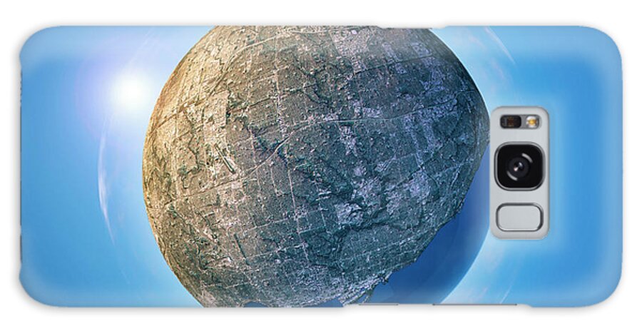 Toronto Galaxy Case featuring the digital art Toronto 3D Little Planet 360-Degree Sphere Panorama by Frank Ramspott