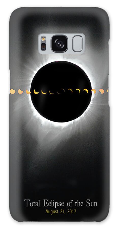Lime Galaxy Case featuring the photograph Total Eclipse of the Sun by Sylvia J Zarco