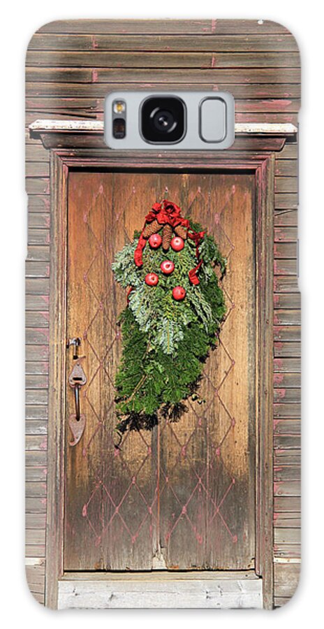 Door Galaxy Case featuring the photograph Touch Of Christmas by Becca Wilcox