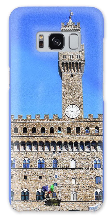 Tower Galaxy Case featuring the digital art Tower Of Palazzo Vecchio by Irina Sztukowski
