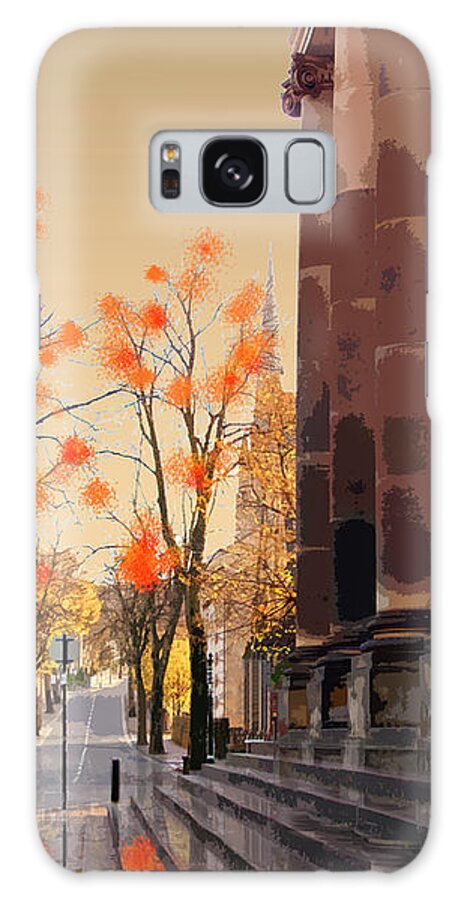 Lancaster Galaxy Case featuring the digital art Town Hall Steps by Joe Tamassy