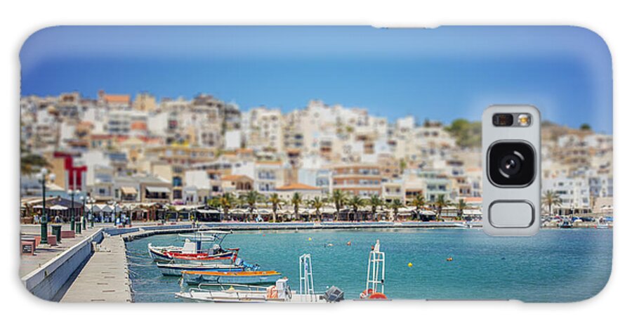Crete Galaxy Case featuring the photograph Town of Sitia on Crete by Sophie McAulay