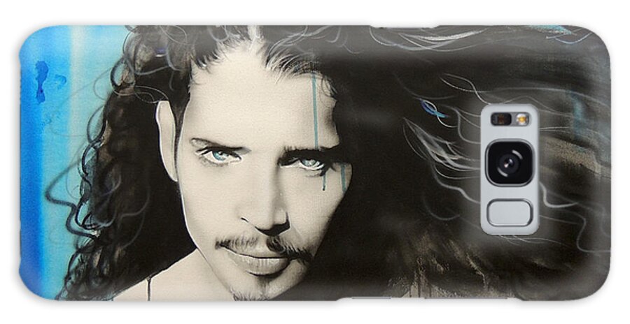 Chris Cornell Galaxy Case featuring the painting Track 12 by Christian Chapman Art