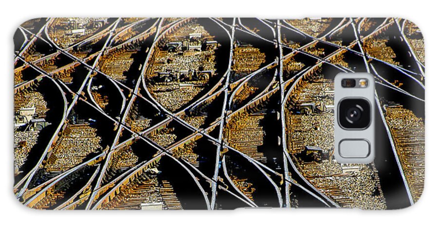 Abstract Galaxy Case featuring the photograph Tracks of Abandon by Michael Nowotny