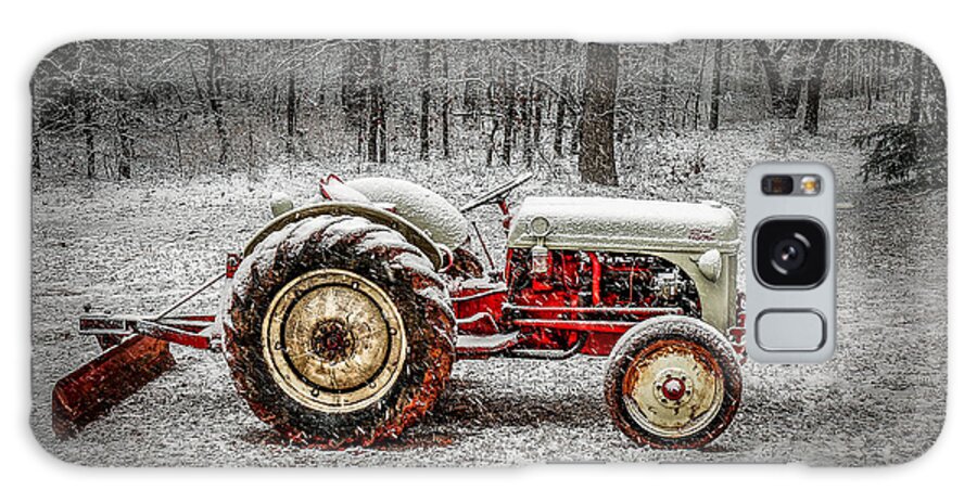 Agriculture Galaxy S8 Case featuring the photograph Tractor in the Snow by Doug Long