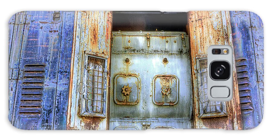 Metal Galaxy Case featuring the photograph Train Door by Rochelle Berman