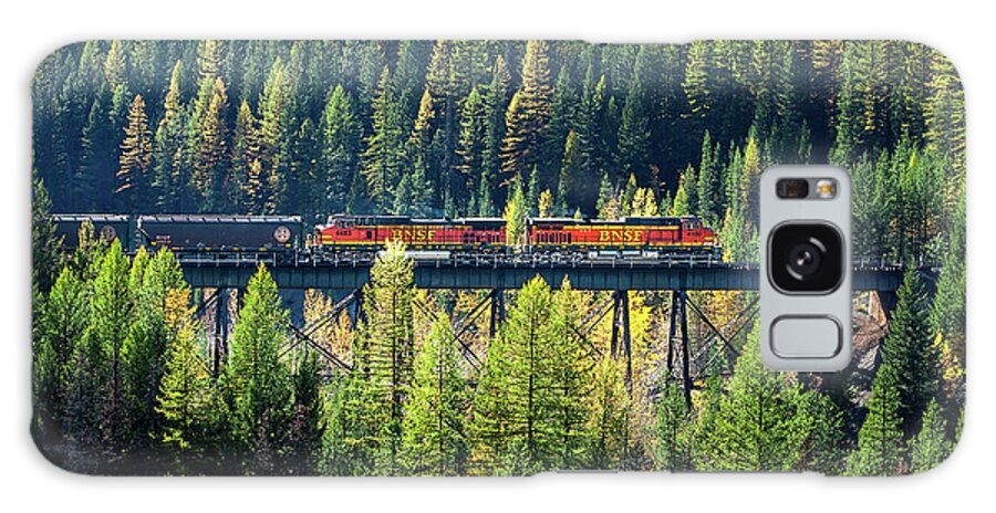 Locomotive Galaxy Case featuring the photograph Train Coming Through by Todd Klassy