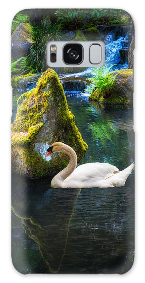 Swan Galaxy Case featuring the photograph Tranquility by Harry Spitz