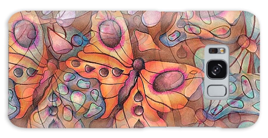 Intuitive Art Galaxy Case featuring the pastel Transformation by Laurie's Intuitive