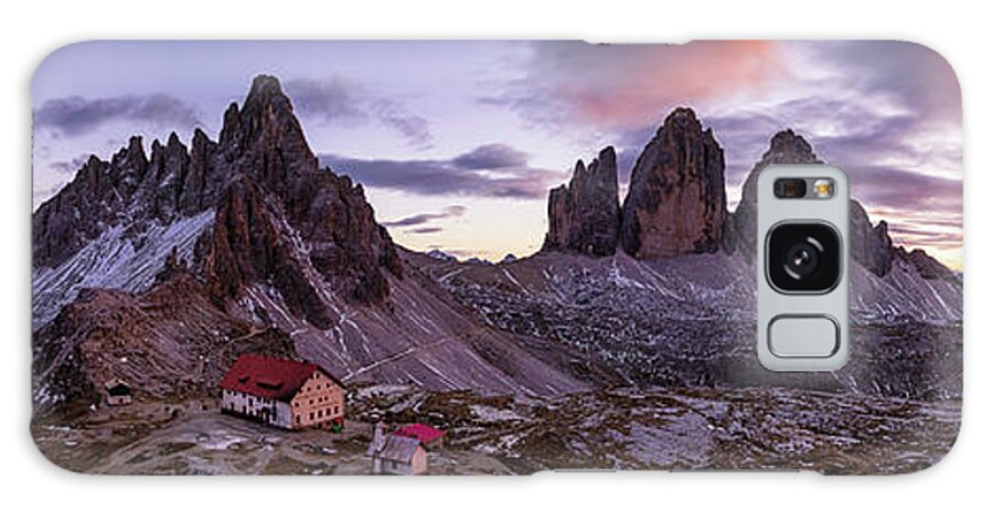 Dolomites Galaxy Case featuring the photograph Tre Cime di Lavaredo Panorama by Elias Pentikis
