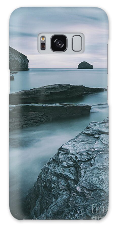 Seascape Galaxy S8 Case featuring the photograph Trebarwith Strand II by David Lichtneker