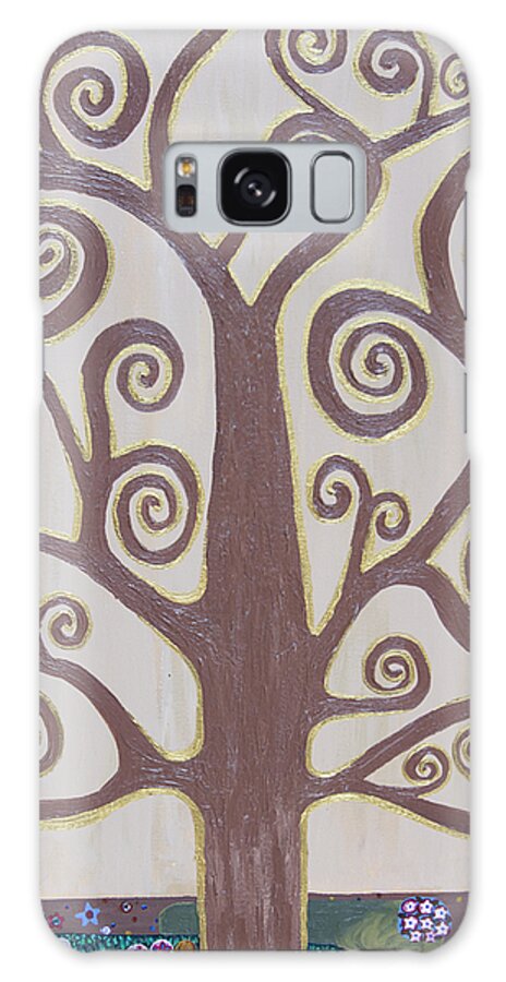 Tree Galaxy Case featuring the painting Tree Of Life by Angelina Tamez