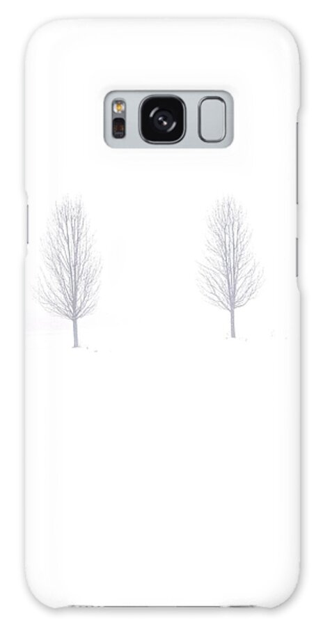 Snow Galaxy Case featuring the photograph Trees and Snow by Daniel Thompson